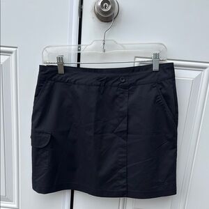 Sleek Black Skort with Pocket